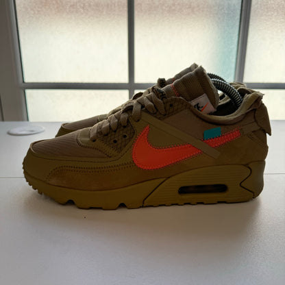 OFF WHITE X NIKE AIR MAX 90 DESERT ORE UK6 (USED)