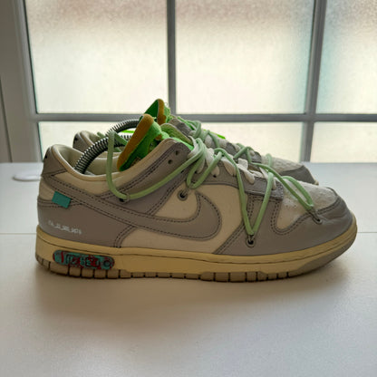 OFF WHITE X NIKE DUNK LOW LOT 07 UK7.5 (USED)