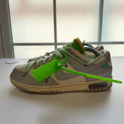 OFF WHITE X NIKE DUNK LOW LOT 07 UK7.5 (USED)