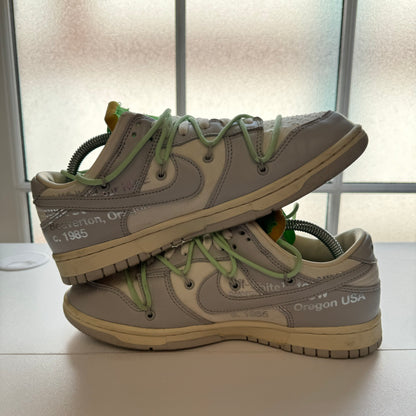 OFF WHITE X NIKE DUNK LOW LOT 07 UK7.5 (USED)