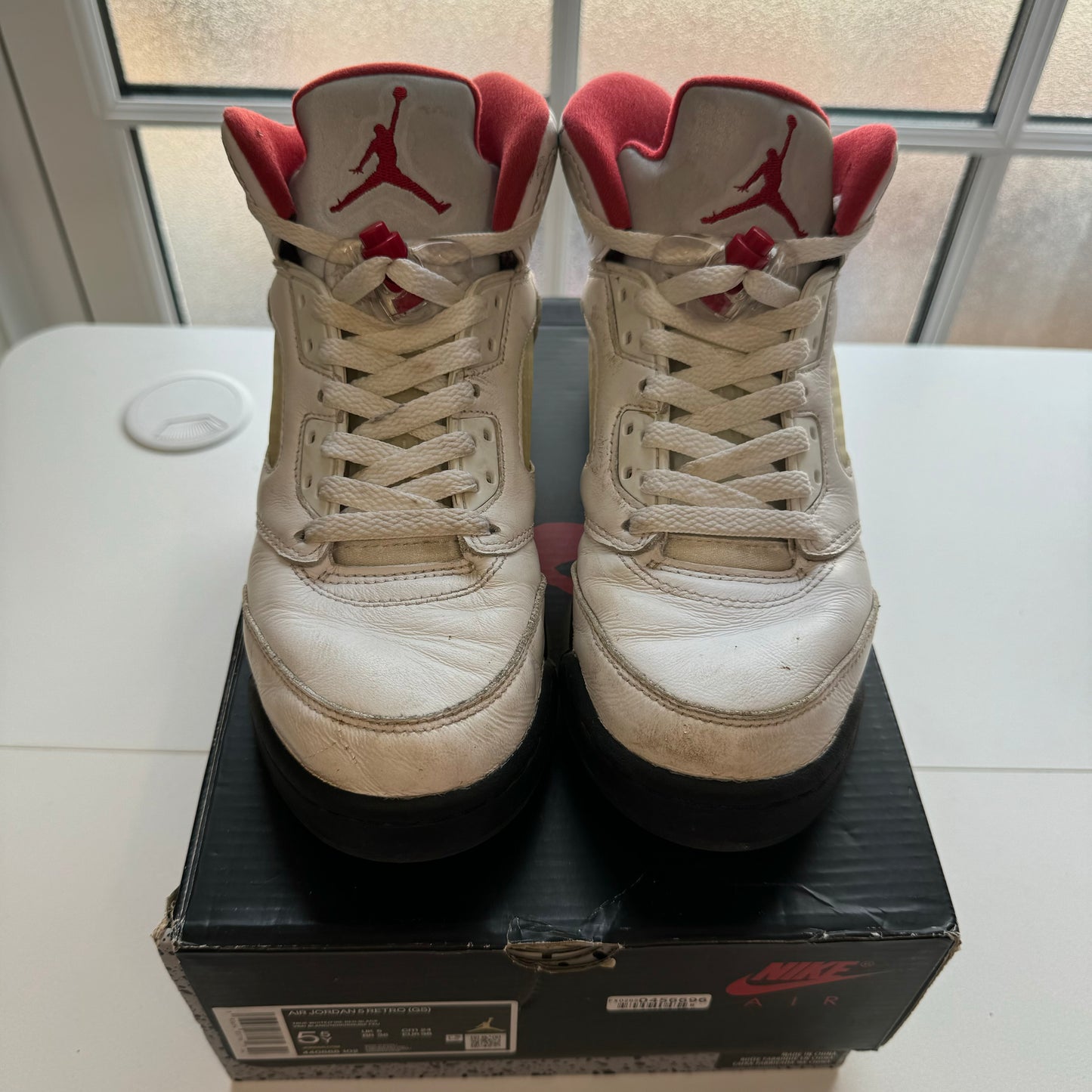 AIR JORDAN 5 FIRE RED 2020 (GS) UK5 (USED)