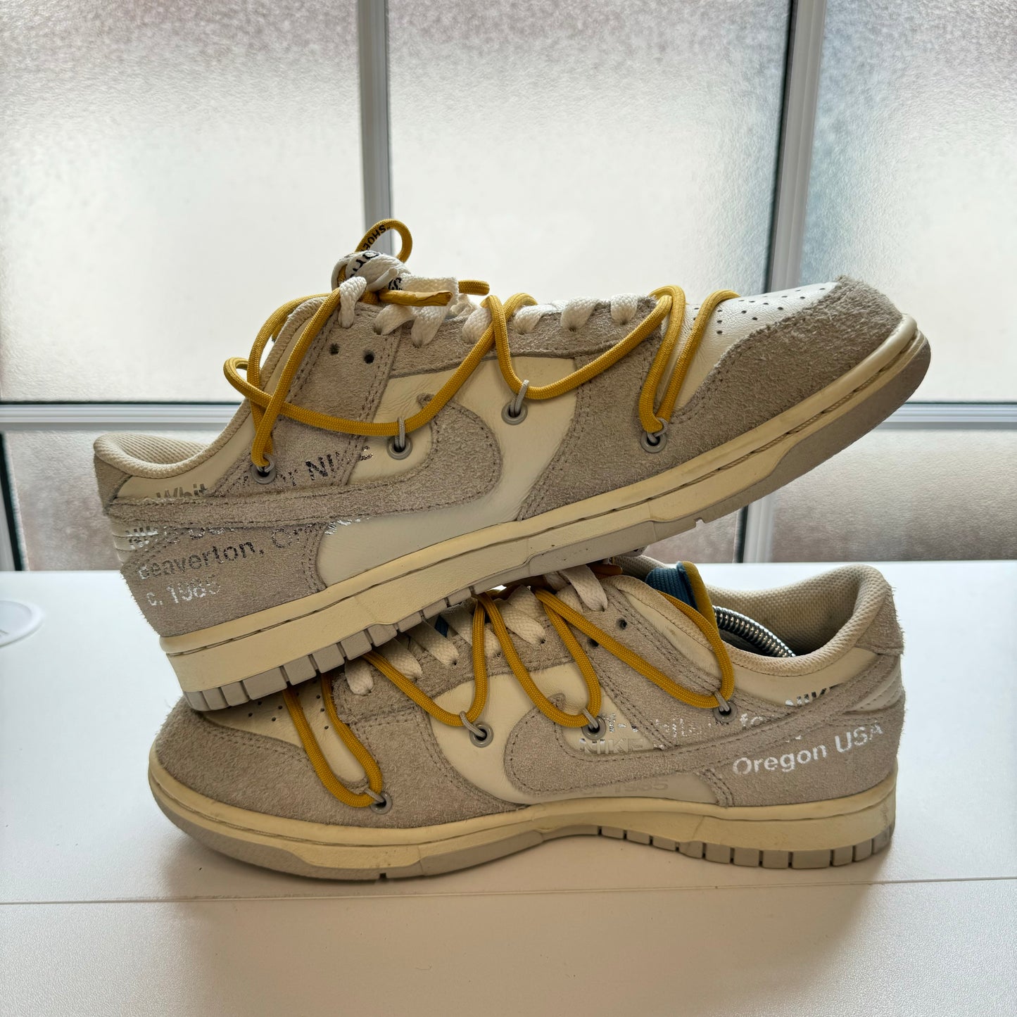 OFF-WHITE X NIKE DUNK LOW LOT 31 UK7 (USED)