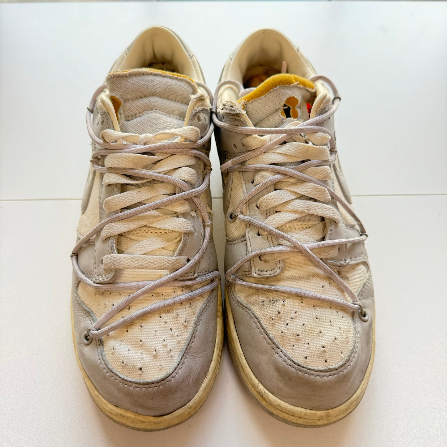 OFF-WHITE X NIKE DUNK LOW LOT 49 UK8 (USED)