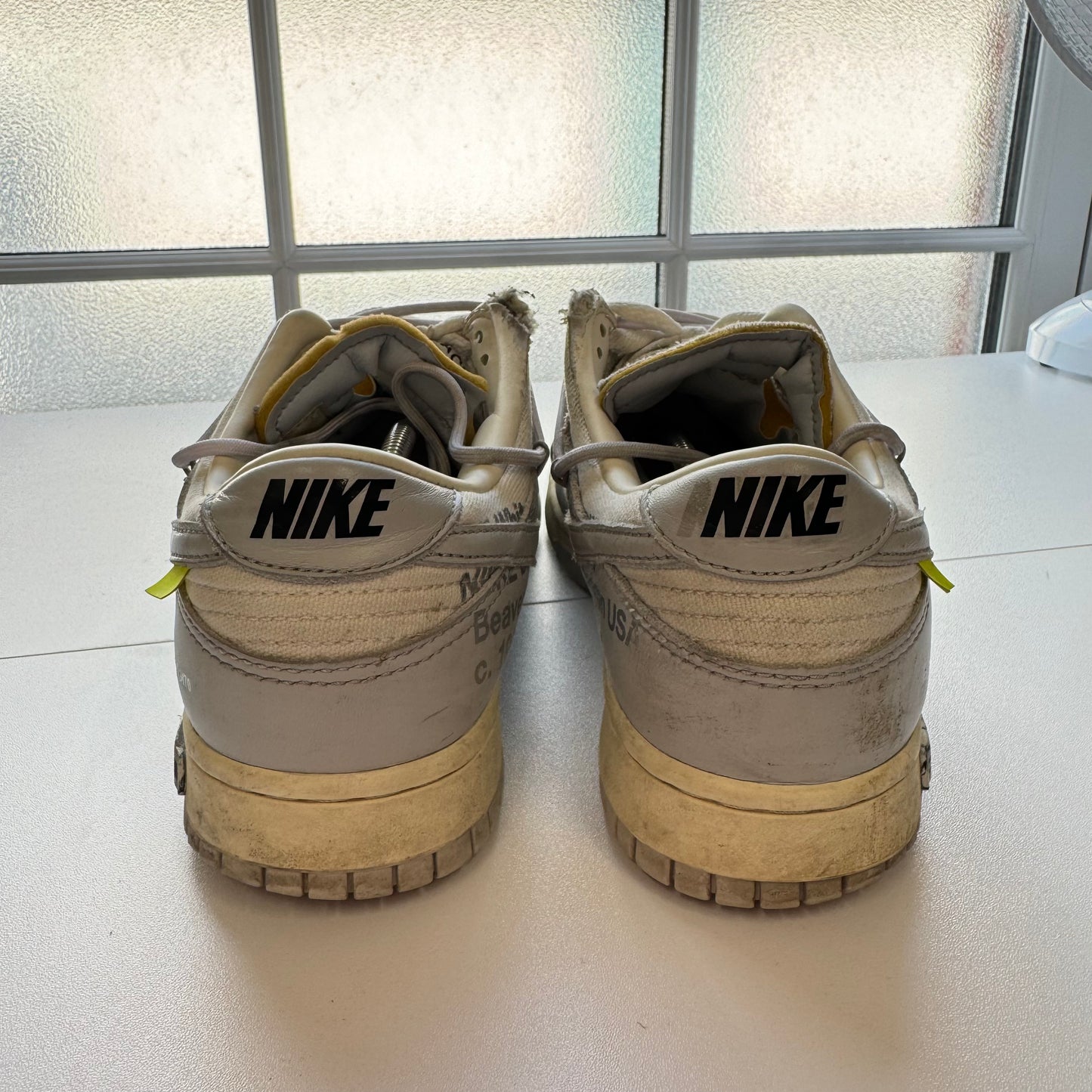 OFF-WHITE X NIKE DUNK LOW LOT 49 UK8 (USED)