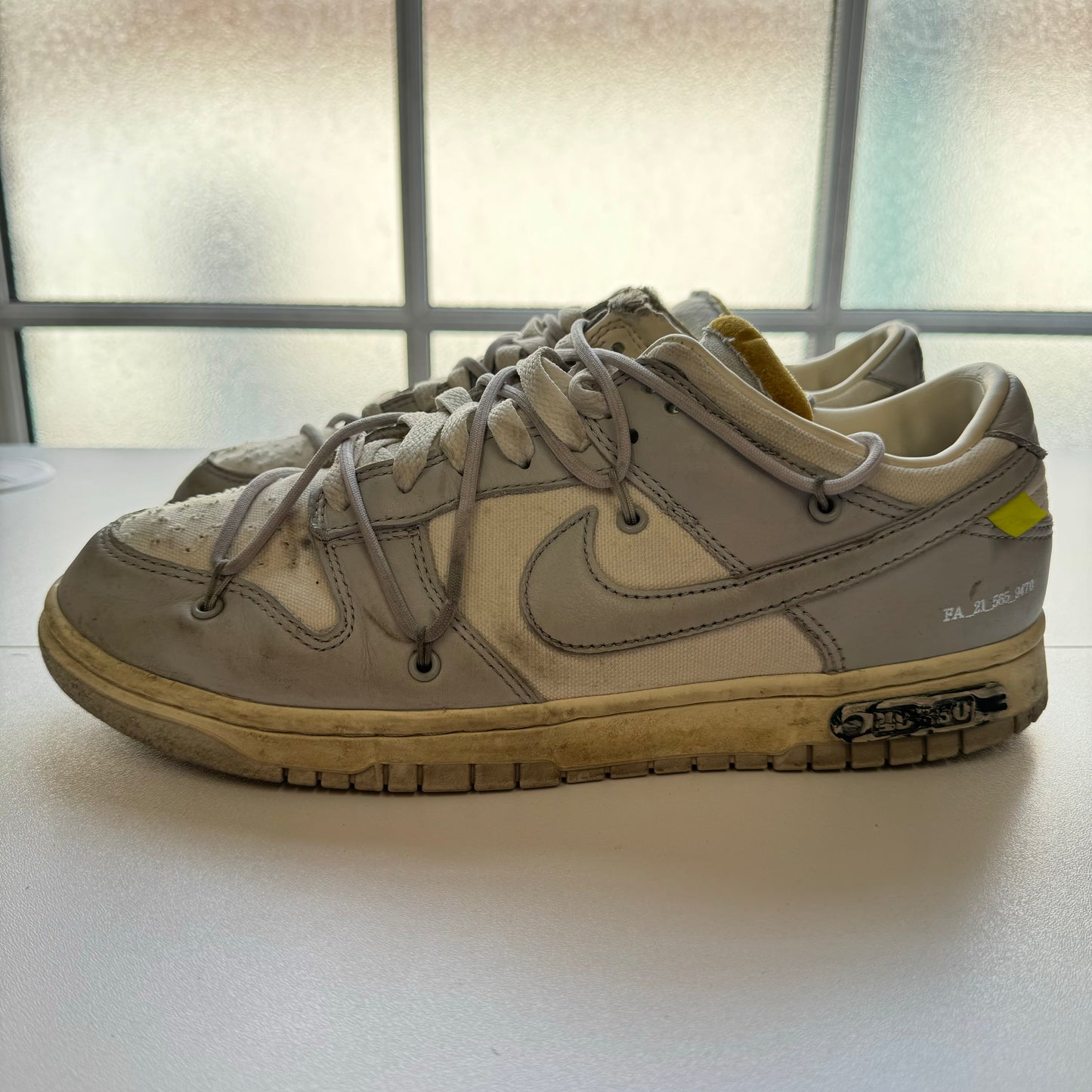 OFF-WHITE X NIKE DUNK LOW LOT 49 UK8 (USED)