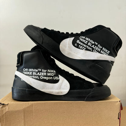 OFF-WHITE X BLAZER MID BLACK UK9.5 (USED)