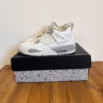 AIR JORDAN 4 WHITE OREO (GS) UK5.5 (USED)