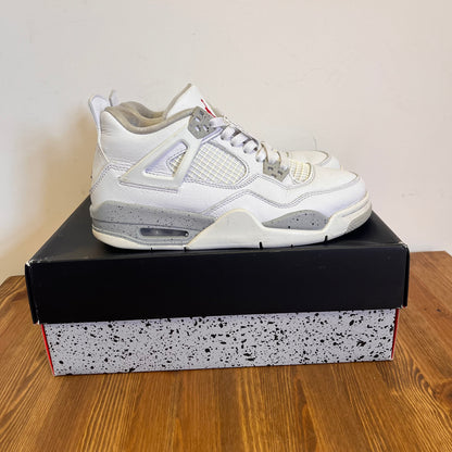 AIR JORDAN 4 WHITE OREO (GS) UK5.5 (USED)