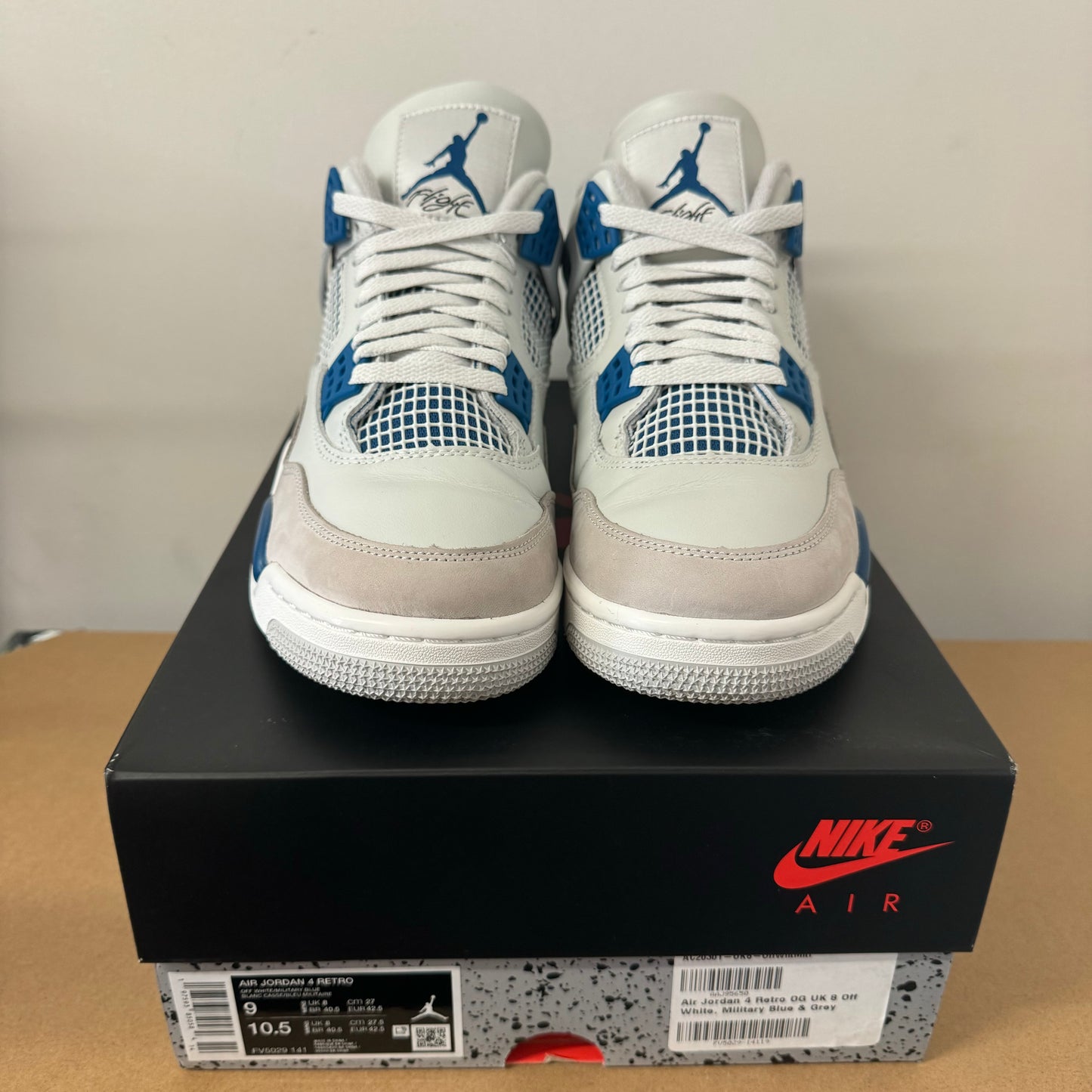 AIR JORDAN 4 INDUSTRIAL BLUE UK8 (USED)