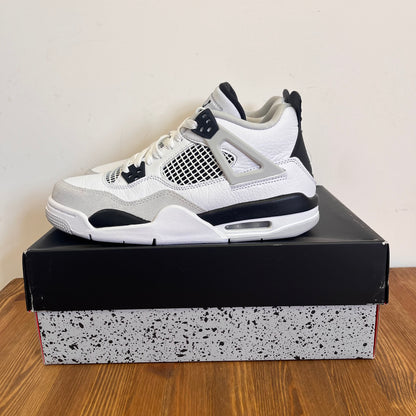 AIR JORDAN 4 MILITARY BLACK (GS) UK6 (NEW)