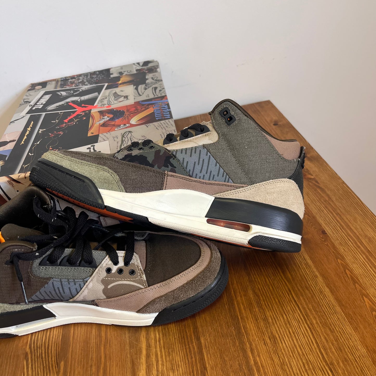 AIR JORDAN 3 PATCHWORK CAMO UK9 (USED)