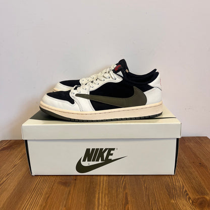 AIR JORDAN 1 LOW TRAVIS SCOTT OLIVE (W) UK6 (USED)