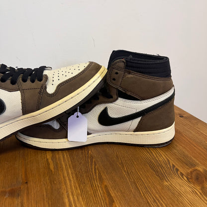 AIR JORDAN 1 HIGH TRAVIS SCOTT MOCHA UK8 (USED)