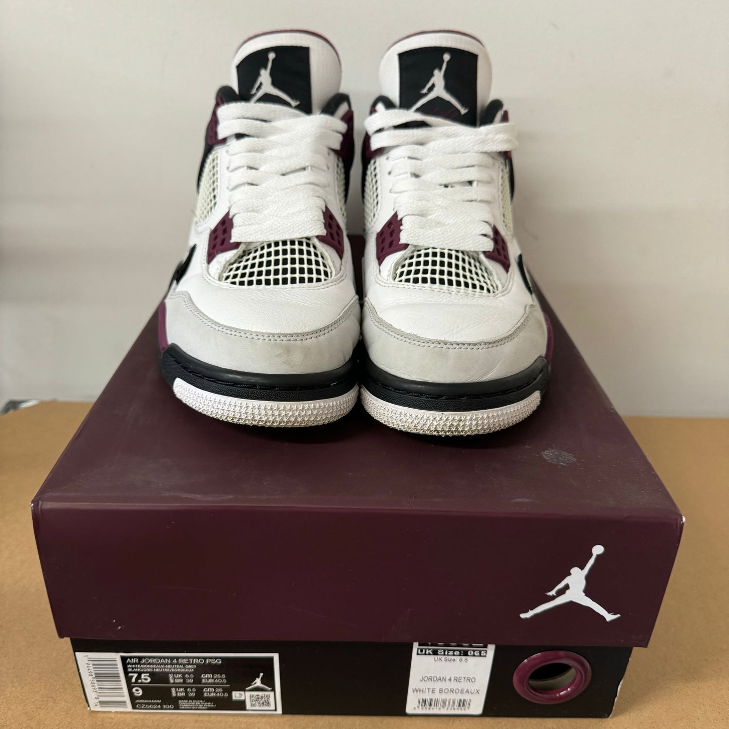 AIR JORDAN 4 PSG UK6.5 (USED)