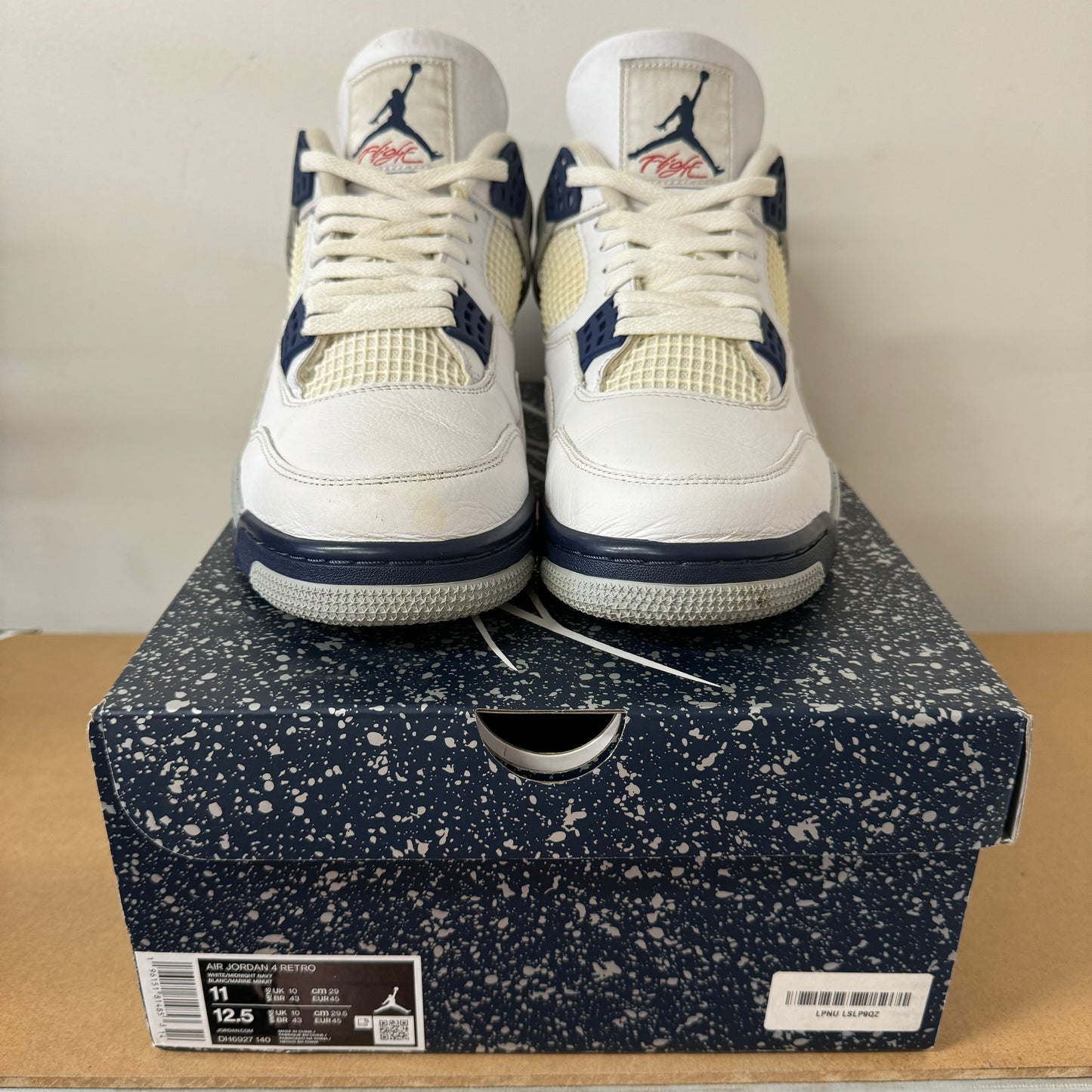 AIR JORDAN 4 MIDNIGHT NAVY UK10 (USED)