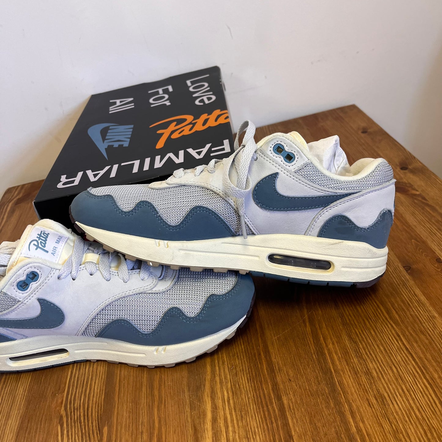 NIKE AIR MAX 1 PATTA AQUA UK7.5 (USED)