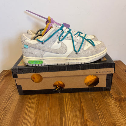 OFF-WHITE X NIKE DUNK LOW LOT 36 UK8 (USED)