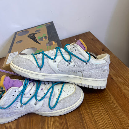 OFF-WHITE X NIKE DUNK LOW LOT 36 UK8 (USED)