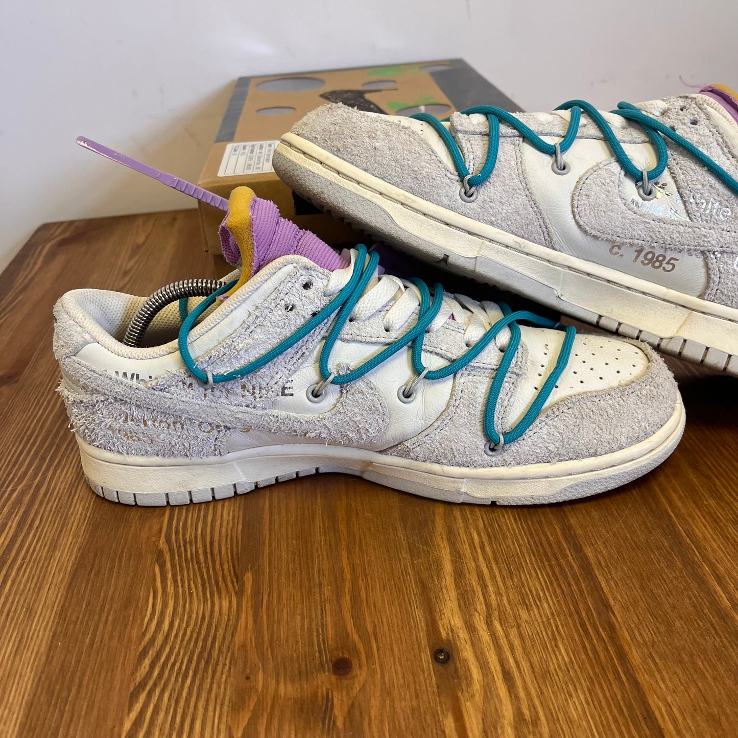 OFF-WHITE X NIKE DUNK LOW LOT 36 UK8 (USED)