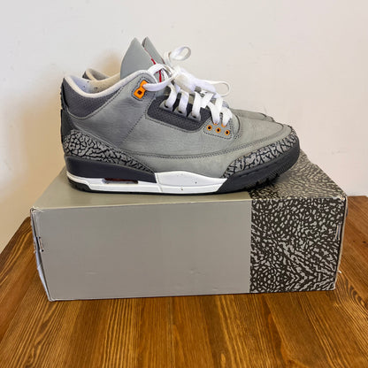 AIR JORDAN 3 COOL GREY 2019 UK7.5 (USED)