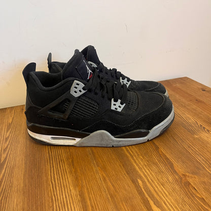 AIR JORDAN 4 BLACK CANVAS (GS) UK6 (USED)