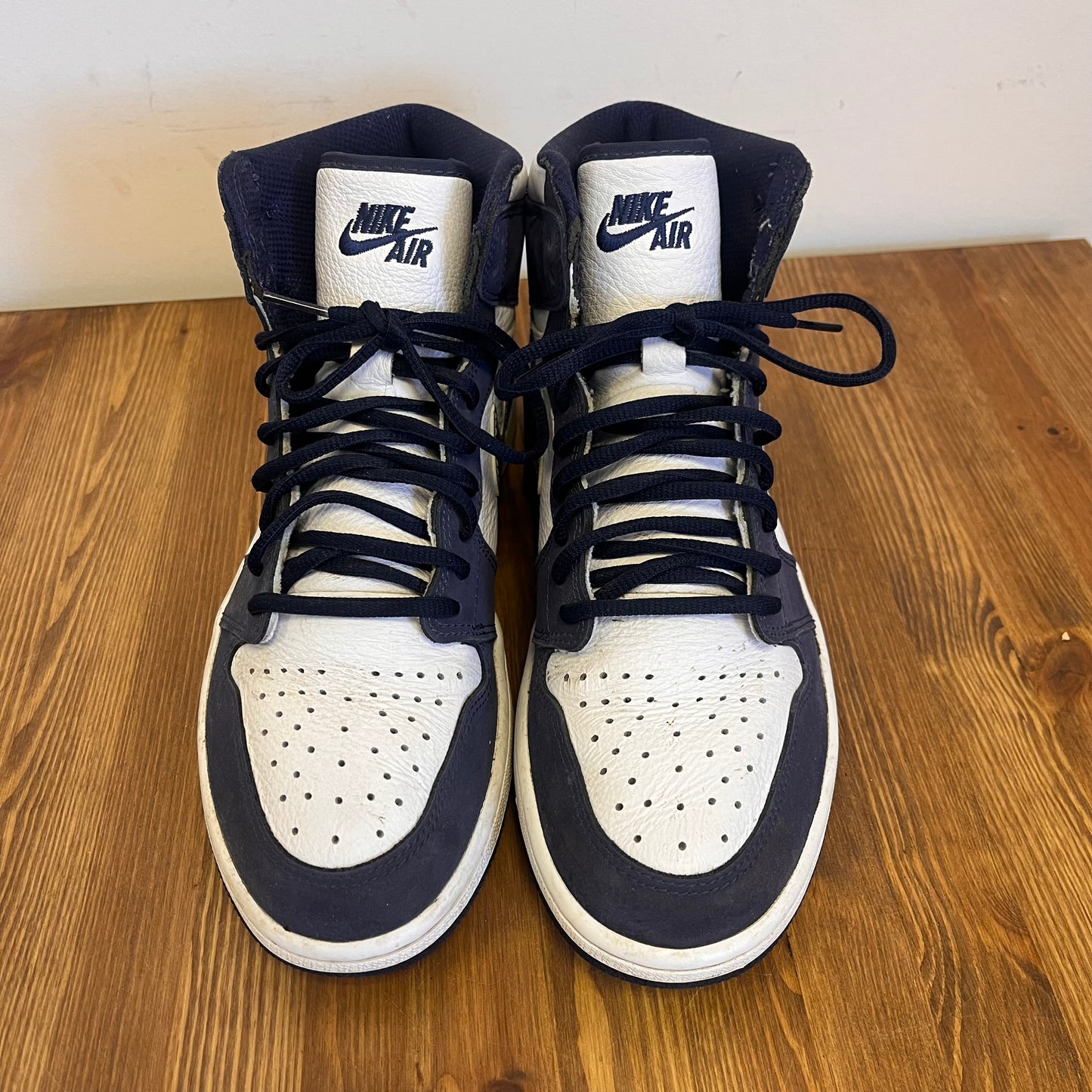 AIR JORDAN 1 HIGH CO JP MIDNIGHT NAVY UK9 (USED)