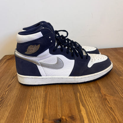 AIR JORDAN 1 HIGH CO JP MIDNIGHT NAVY UK9 (USED)