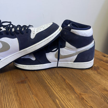 AIR JORDAN 1 HIGH CO JP MIDNIGHT NAVY UK9 (USED)