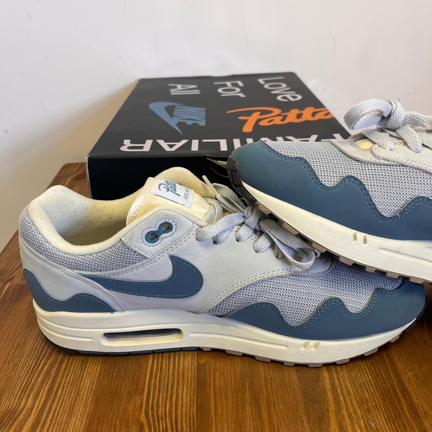 NIKE AIR MAX 1 PATTA AQUA UK10 (USED)