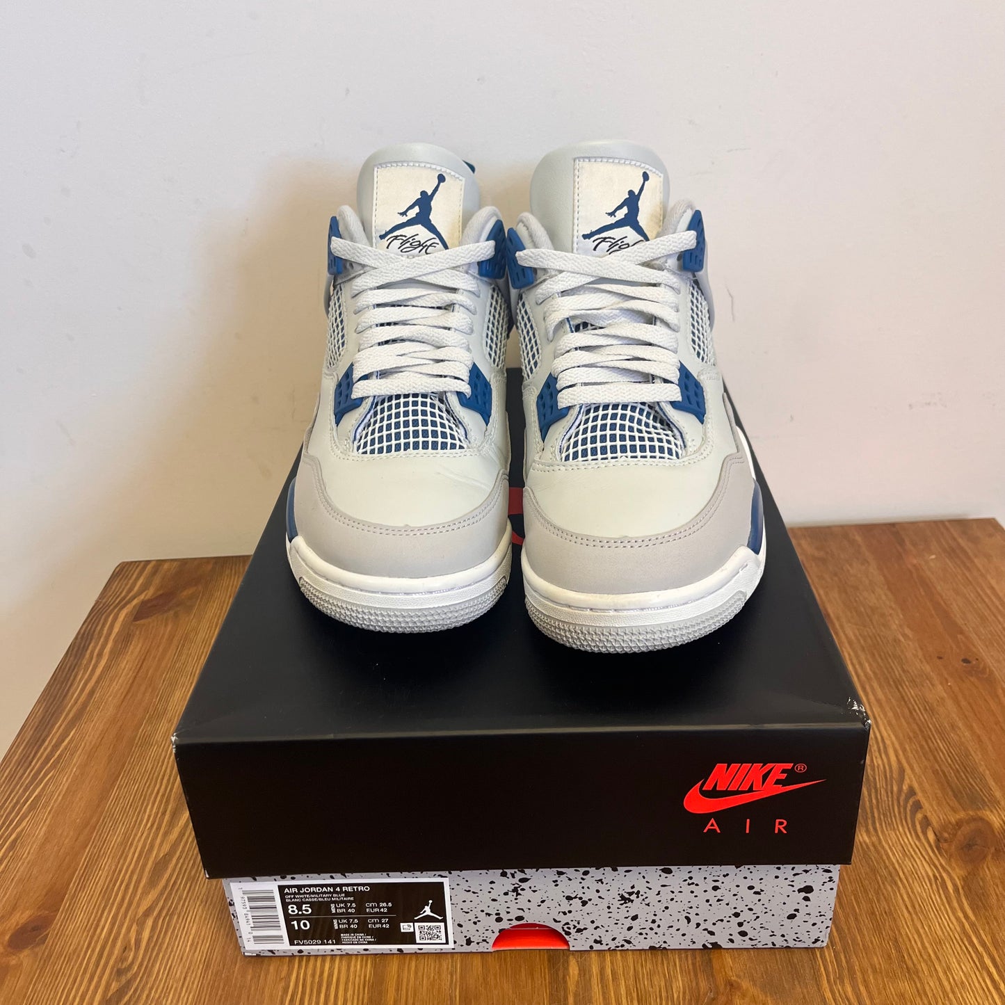 AIR JORDAN 4 INDUSTRIAL BLUE UK7.5 (USED)