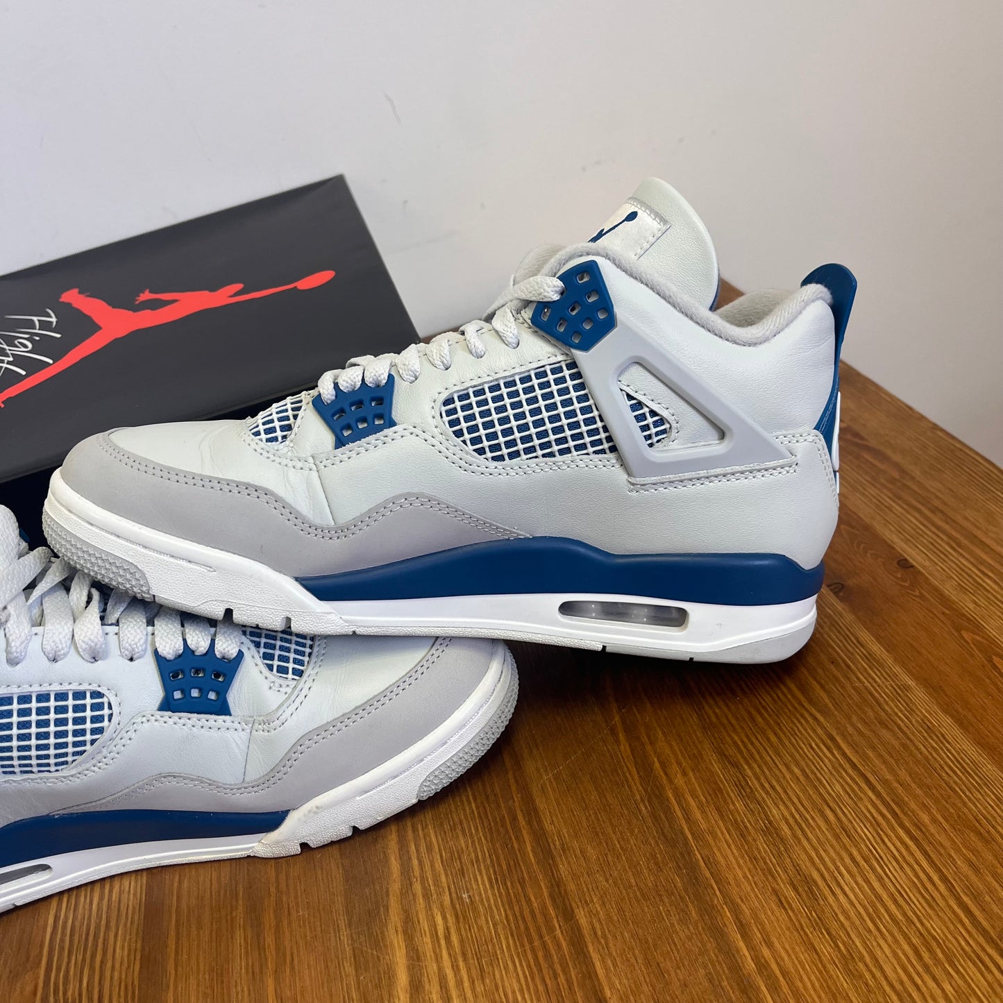 AIR JORDAN 4 INDUSTRIAL BLUE UK7.5 (USED)