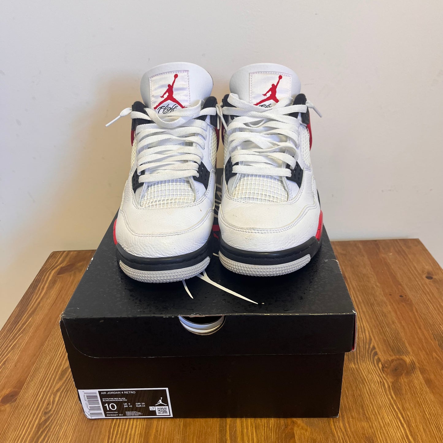 AIR JORDAN 4 RED CEMENT UK9 (USED)