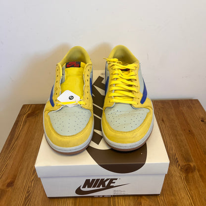 AIR JORDAN 1 LOW TRAVIS SCOTT CANARY (W) UK10 (USED)