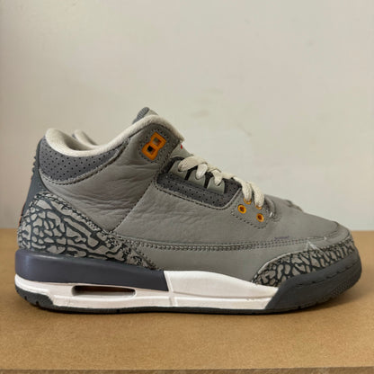 AIR JORDAN 3 COOL GREY 2019 (GS) UK4.5 (USED)