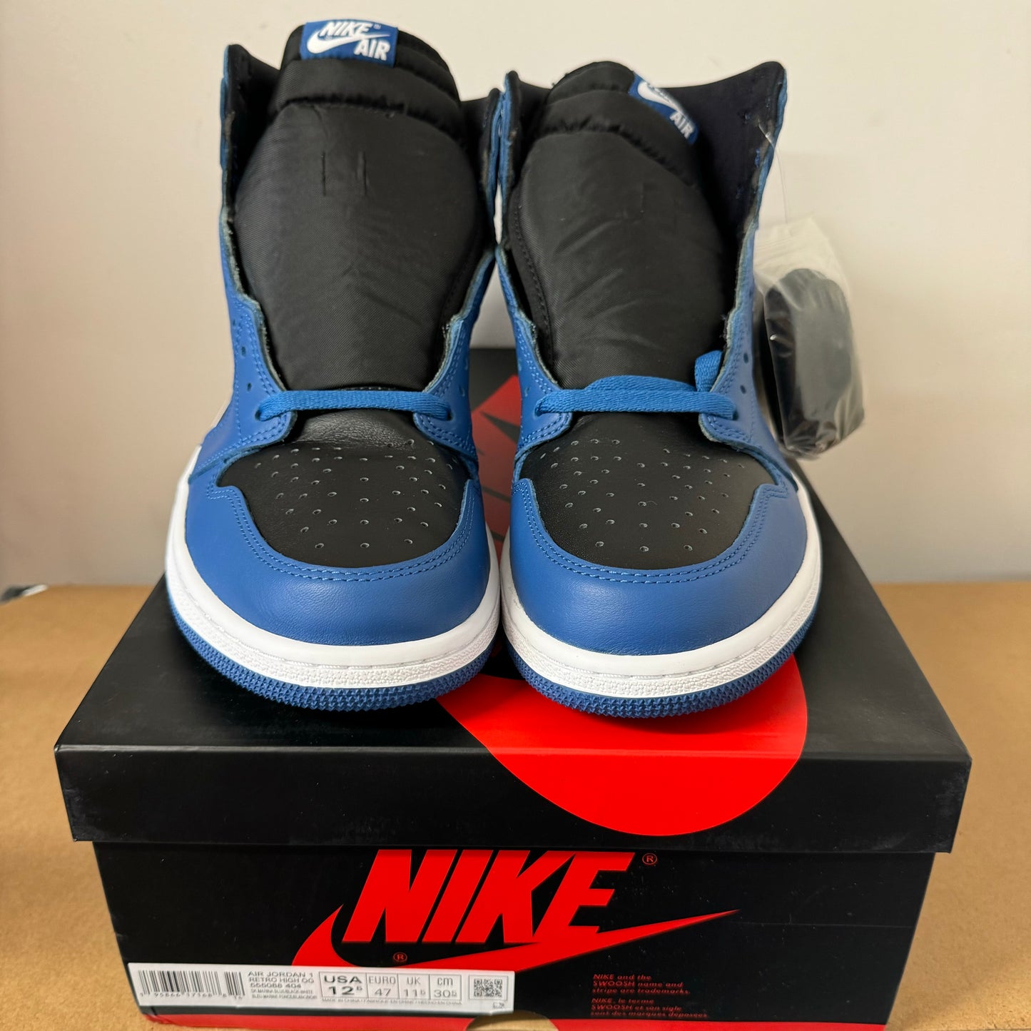 AIR JORDAN 1 HIGH MARINA BLUE UK11.5 (NEW)