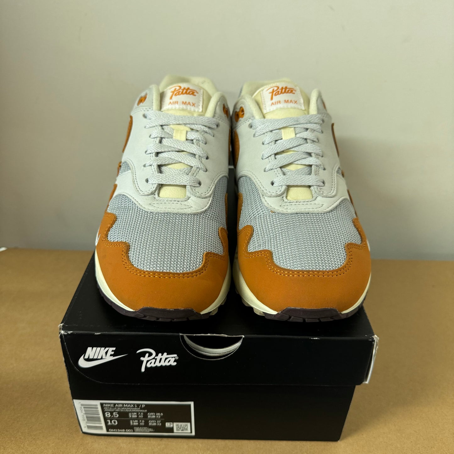 NIKE AIR MAX 1 PATTA MONARCH UK7.5 (USED)