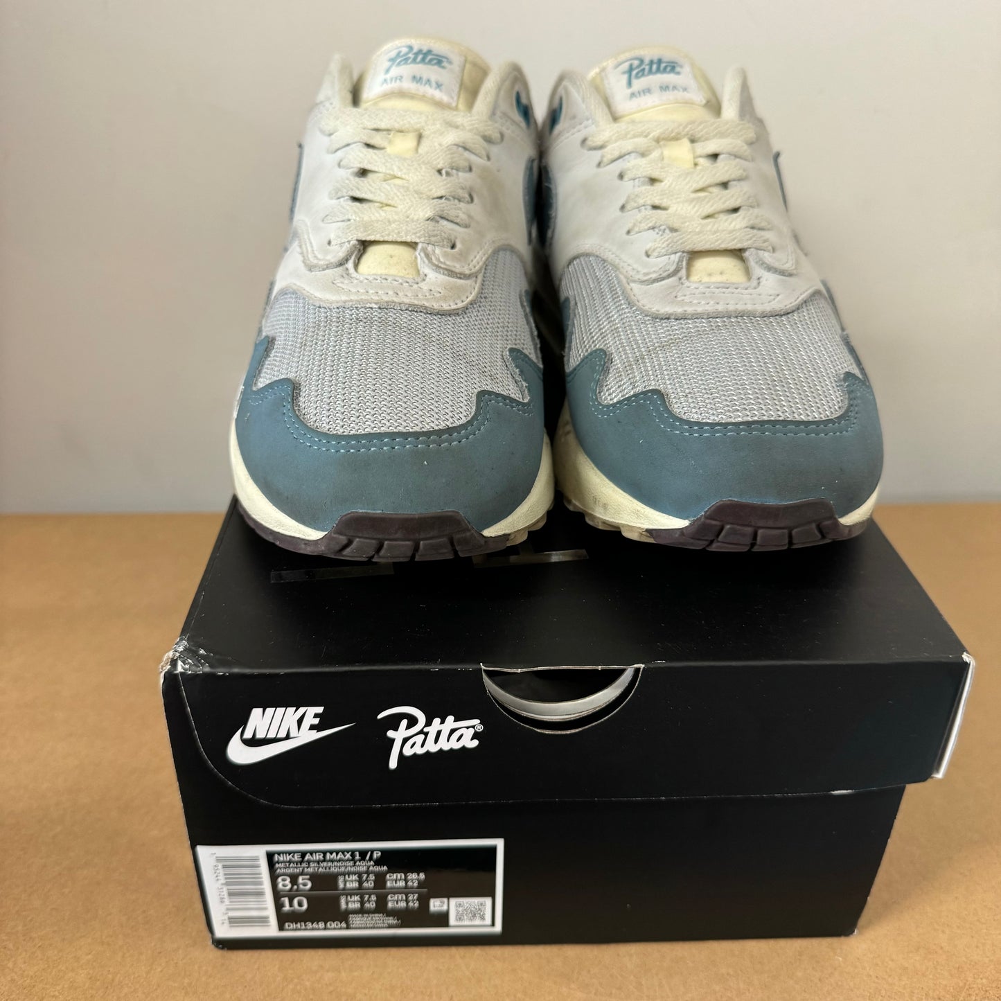 NIKE AIR MAX 1 PATTA AQUA UK7.5 (USED)