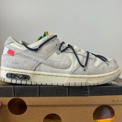 OFF-WHITE X NIKE DUNK LOW LOT 20 UK8 (USED)