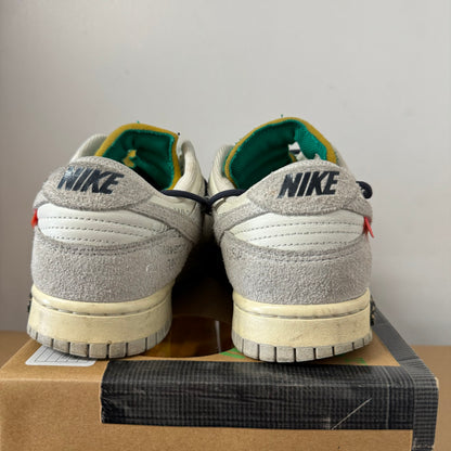 OFF-WHITE X NIKE DUNK LOW LOT 20 UK7.5 (USED)