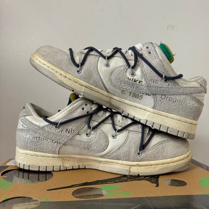 OFF-WHITE X NIKE DUNK LOW LOT 20 UK7.5 (USED)