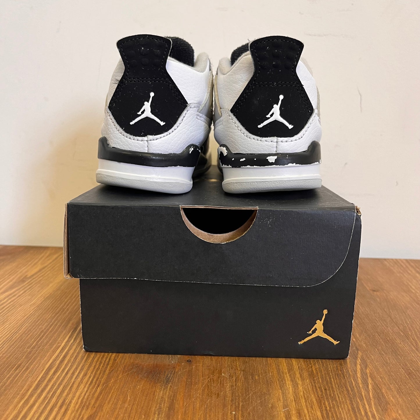 AIR JORDAN 4 MILITARY BLACK (TD) UK9.5 (USED)