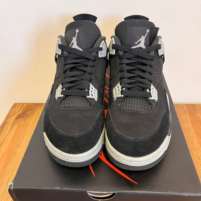 AIR JORDAN 4 BLACK CANVAS UK5.5 (USED)