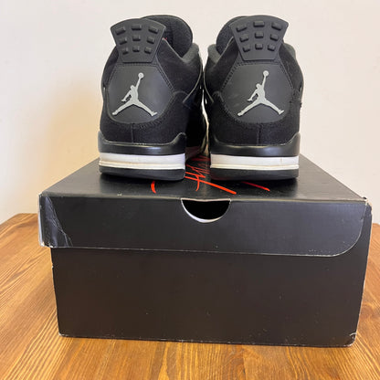 AIR JORDAN 4 BLACK CANVAS UK5.5 (USED)