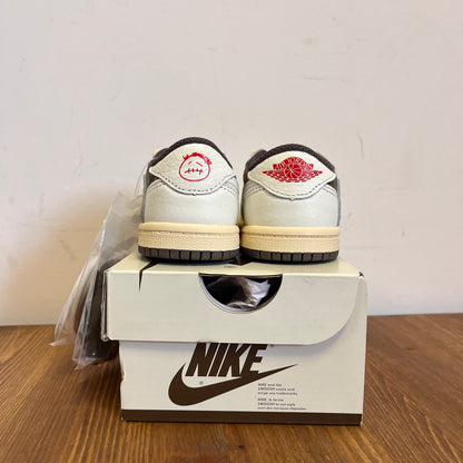 AIR JORDAN 1 LOW TRAVIS SCOTT REVERSE MOCHA (TD) UK 6.5 (NEW)