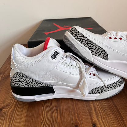 AIR JORDAN 3 WHITE CEMENT 1988 DUNK CONTEST UK9.5 (NEW)