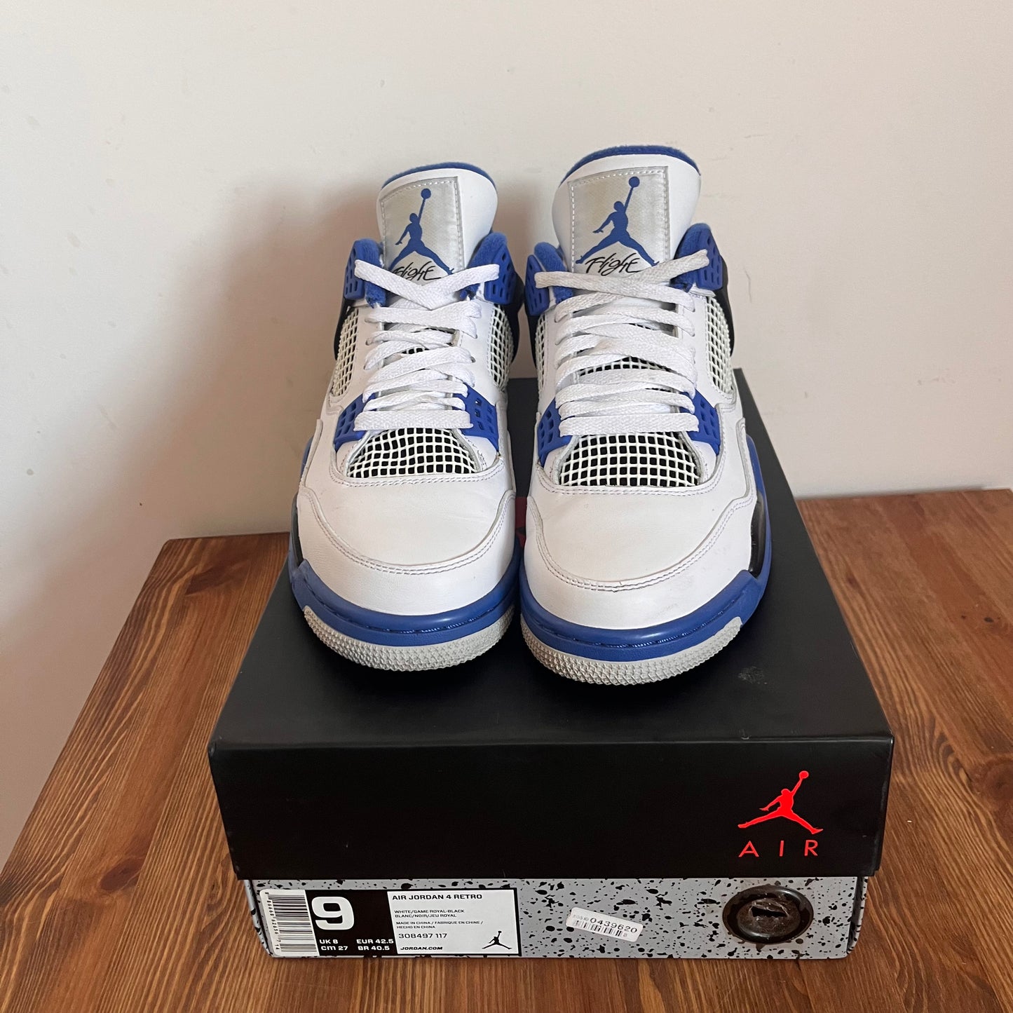 AIR JORDAN 4 MOTORSPORT UK8 (USED)