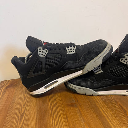 AIR JORDAN 4 BLACK CANVAS UK7.5 (USED)