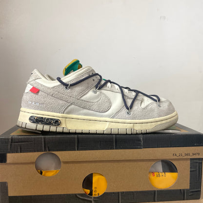 OFF-WHITE X NIKE DUNK LOW LOT 20 UK8 (USED)