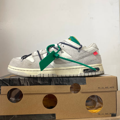 OFF-WHITE X NIKE DUNK LOW LOT 20 UK8 (USED)