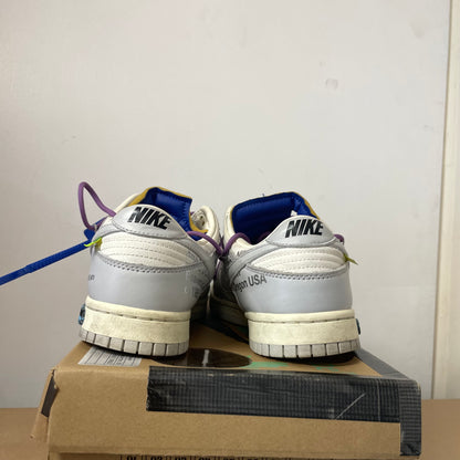 OFF-WHITE X NIKE DUNK LOW LOT 48 UK7.5 (USED)